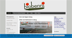 Desktop Screenshot of biobenni.de