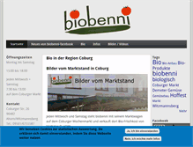 Tablet Screenshot of biobenni.de